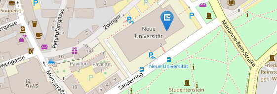 Navigationsadresse: Sanderring 2, 97074 Würzburg